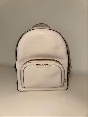 Michael Kors Cream Jaycee Backpack (Small) with Gold Hardware